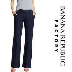 Banana Republic Factory Rinse Trouser Petite Jeans